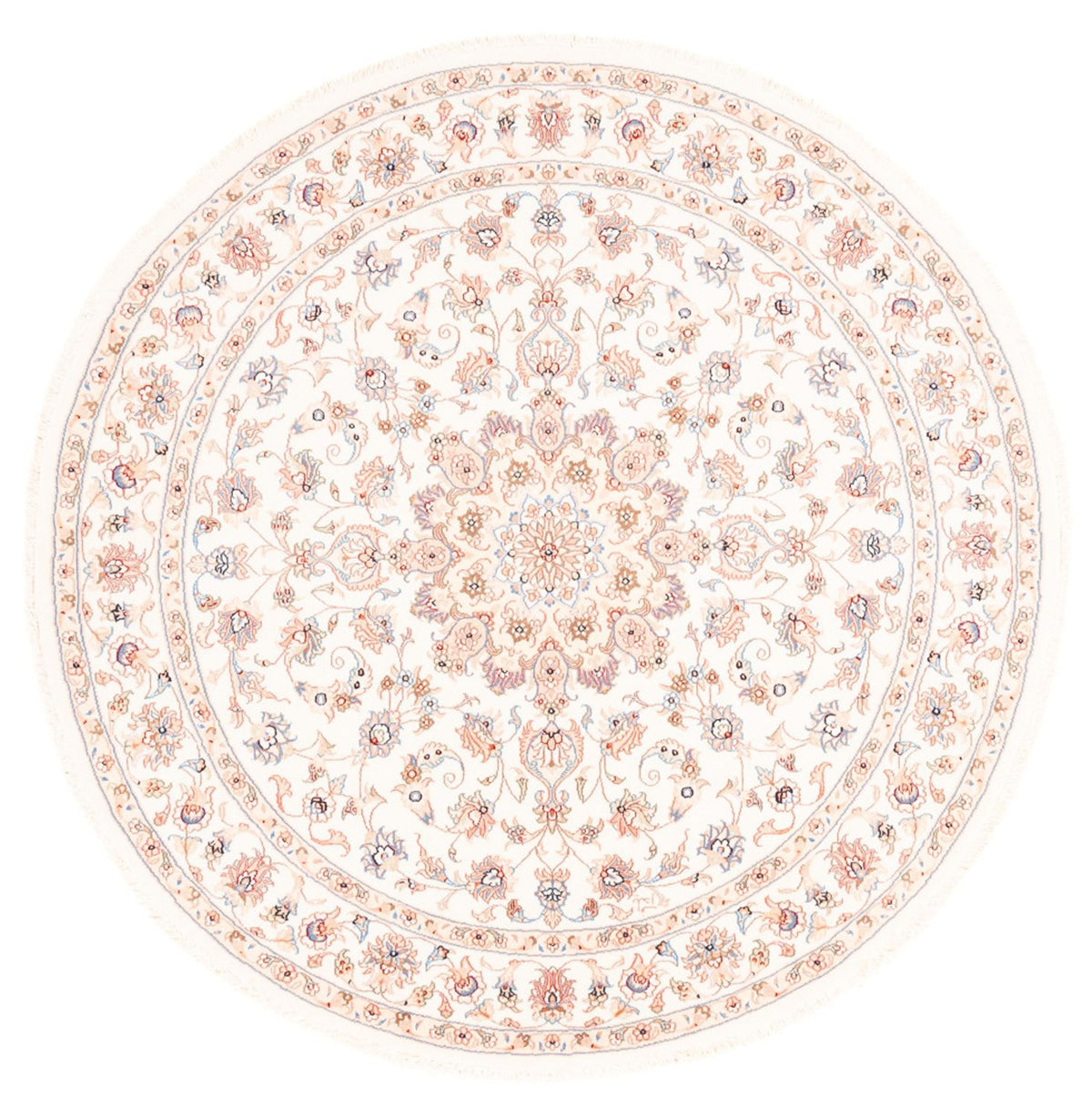 Persisk tæppe - Tabriz rundt  - 151 x 146 cm - creme