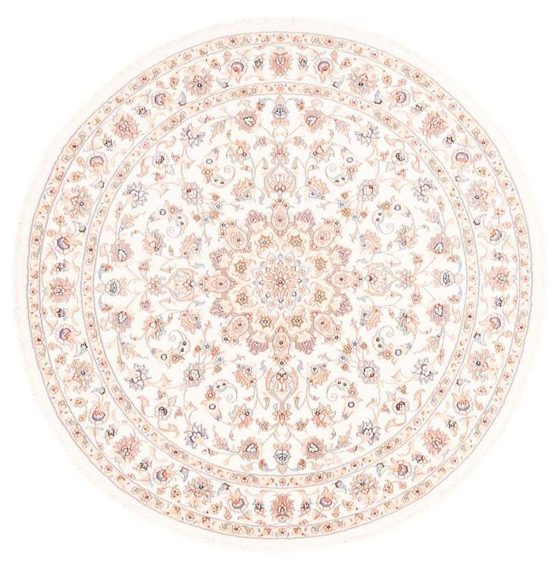 Persisk tæppe - Tabriz rundt  - 151 x 146 cm - creme