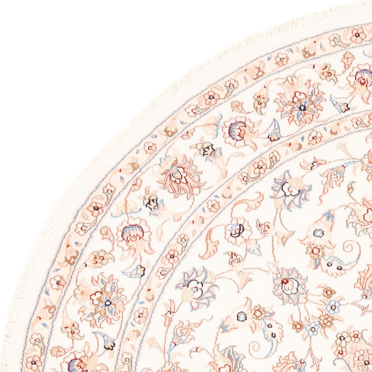 Persisk tæppe - Tabriz rundt  - 151 x 146 cm - creme