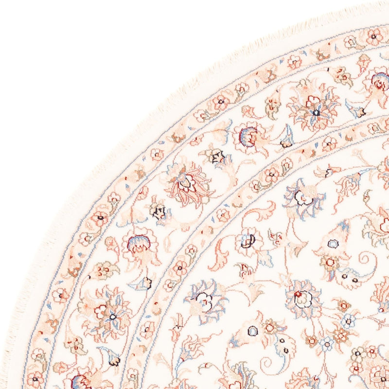 Persisk tæppe - Tabriz rundt  - 151 x 146 cm - creme