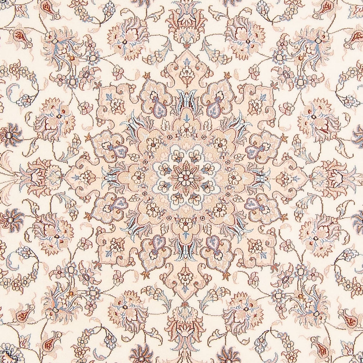 Persisk tæppe - Tabriz - Royal rundt - 202 x 196 cm - creme