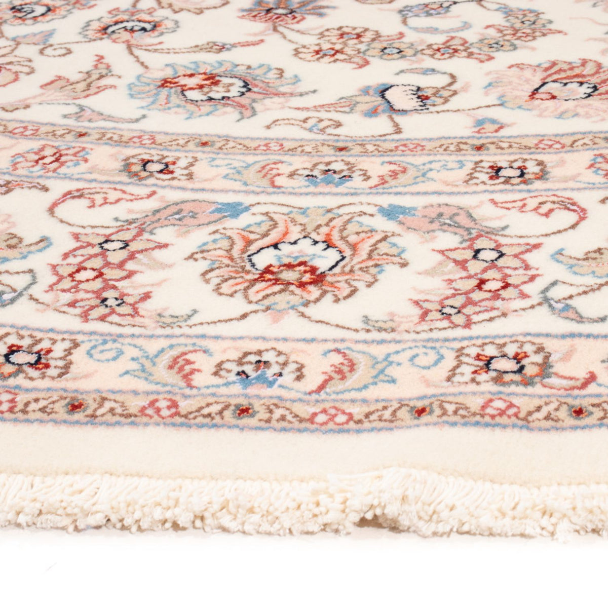 Persisk tæppe - Tabriz - Royal rundt - 202 x 196 cm - creme