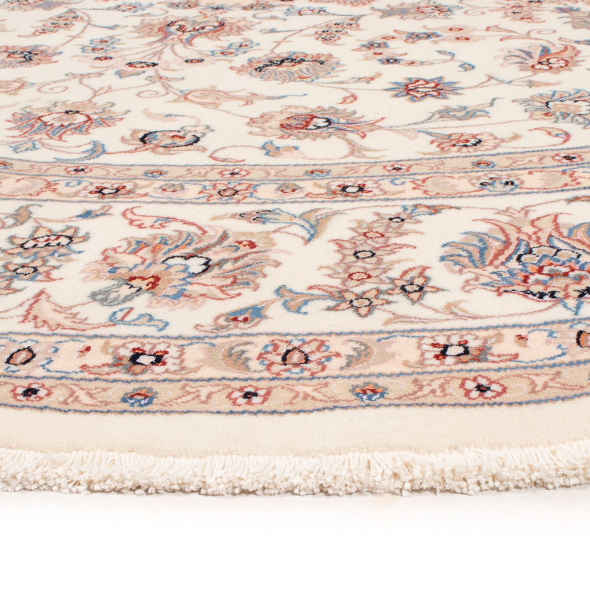 Persisk tæppe - Tabriz - Royal rundt  - 250 x 250 cm - creme