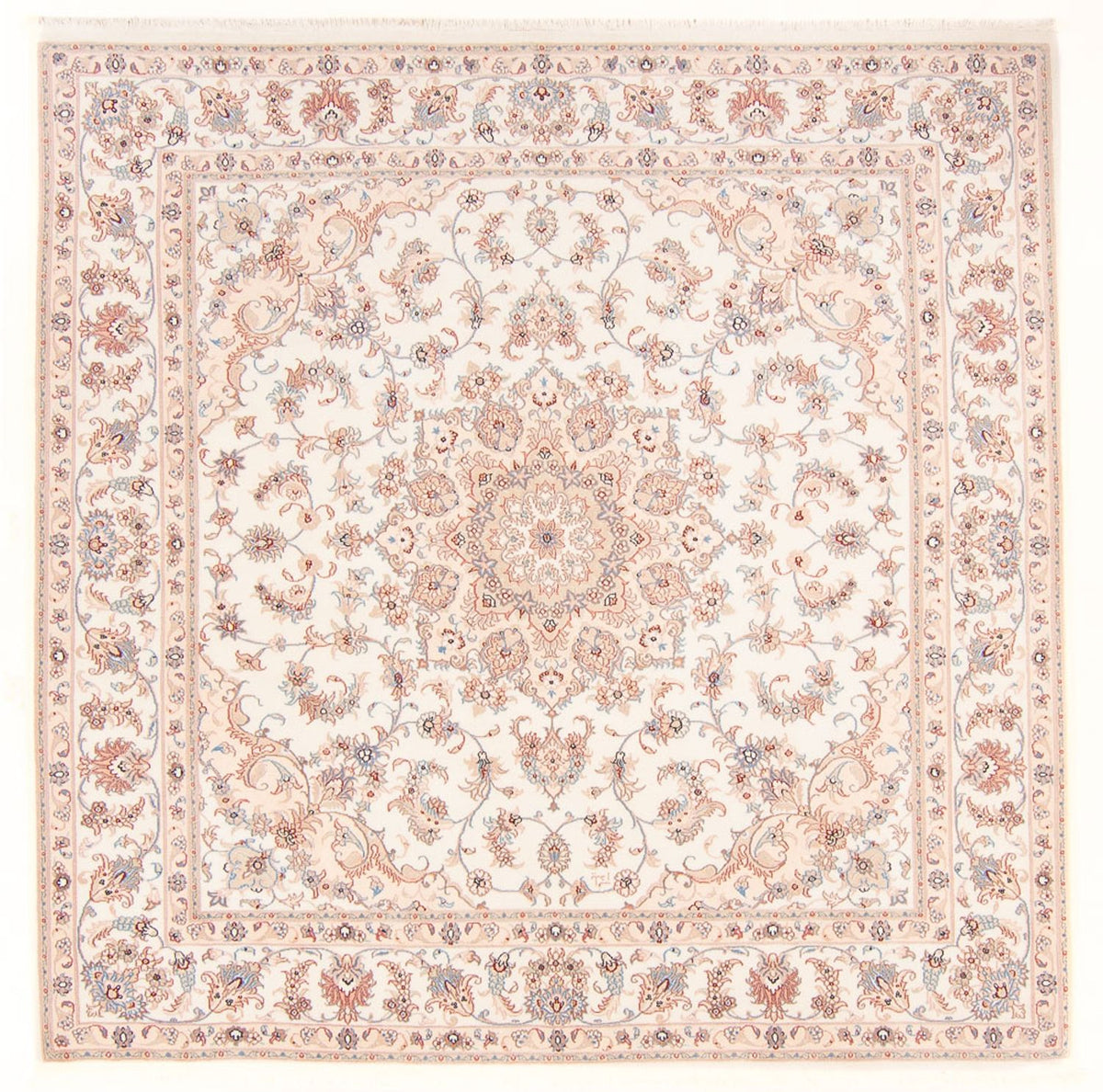 Persisk tæppe - Tabriz - Royal firkantet - 205 x 200 cm - creme