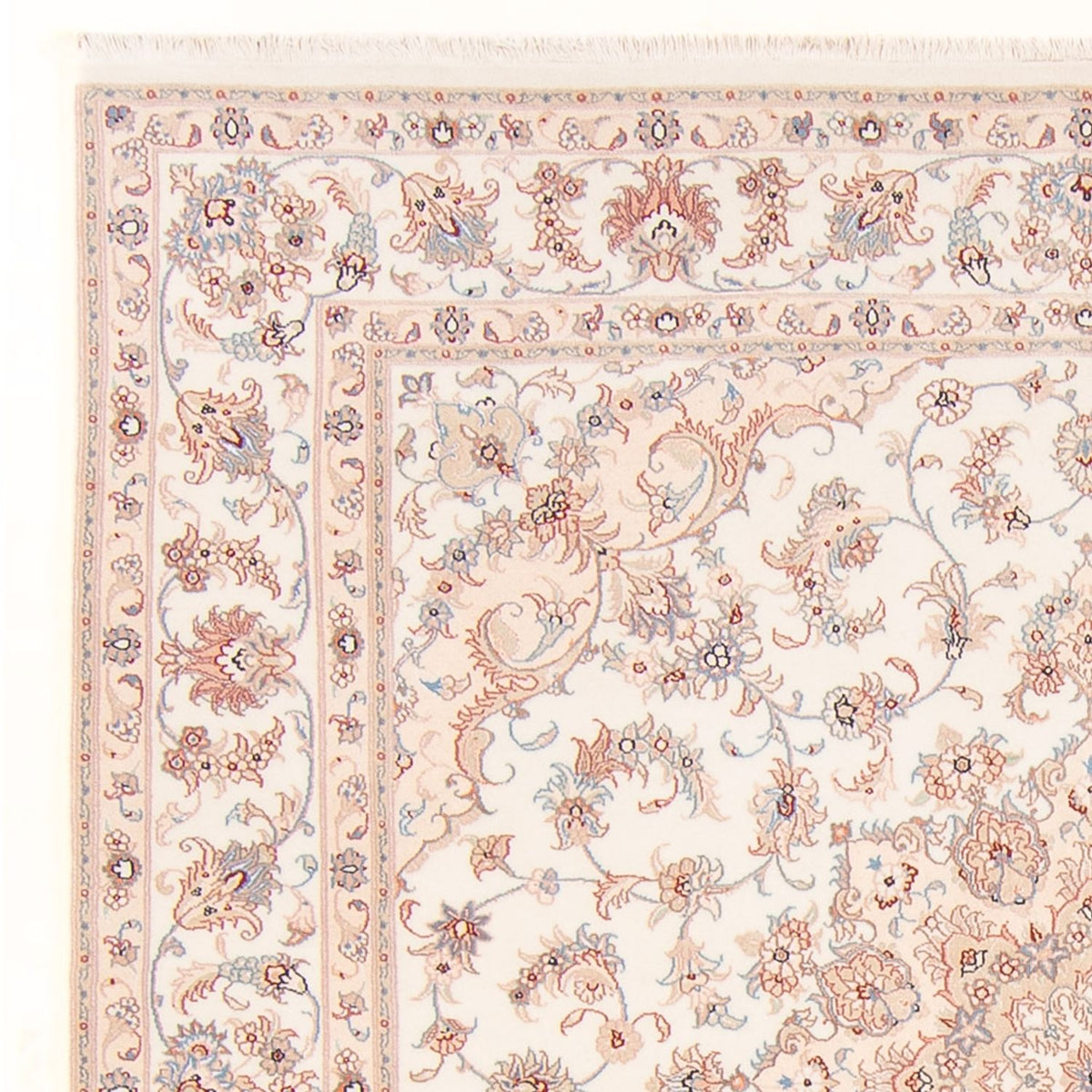 Persisk tæppe - Tabriz - Royal firkantet - 205 x 200 cm - creme