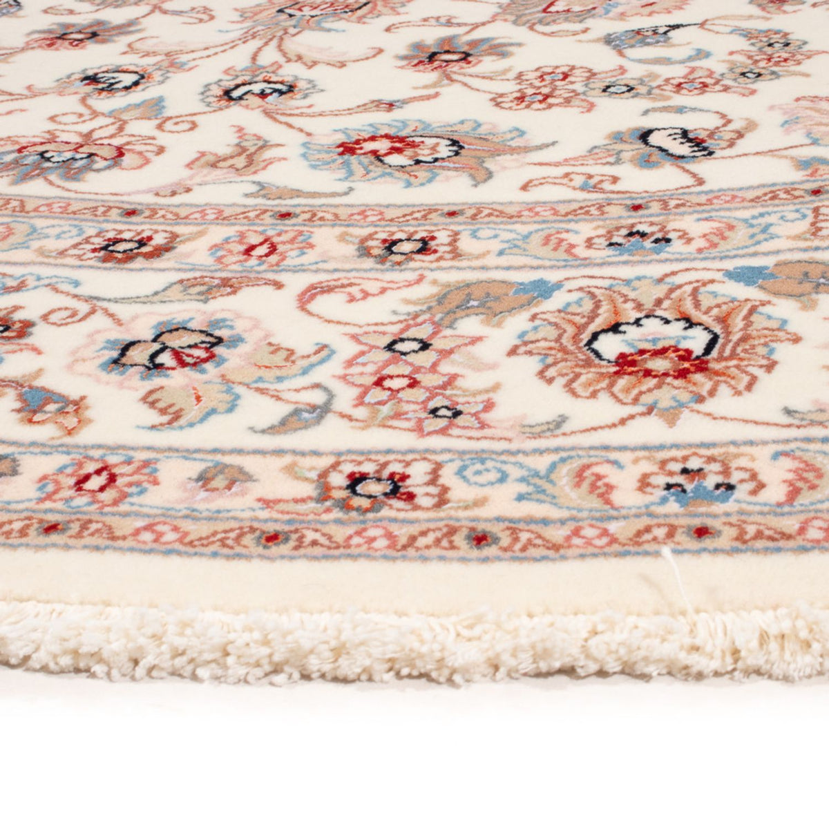 Persisk tæppe - Tabriz - Royal rundt - 200 x 200 cm - creme