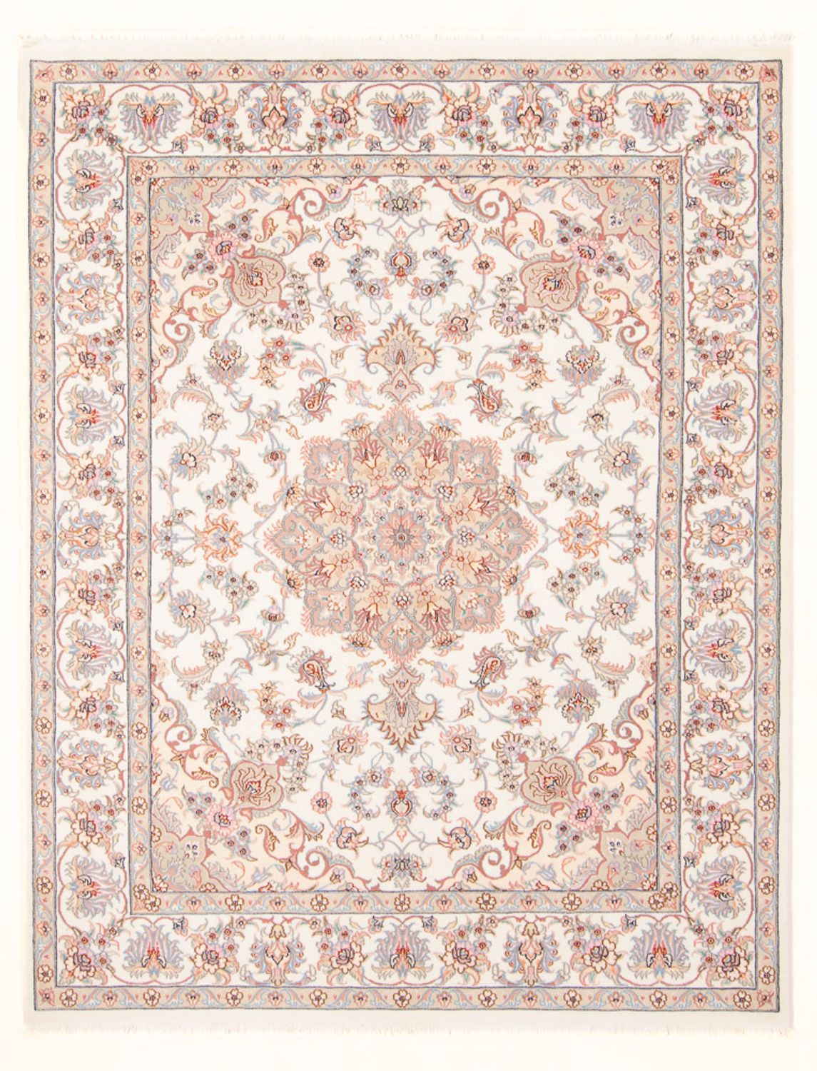 Persisk tæppe - Tabriz - Royal - 198 x 152 cm - creme