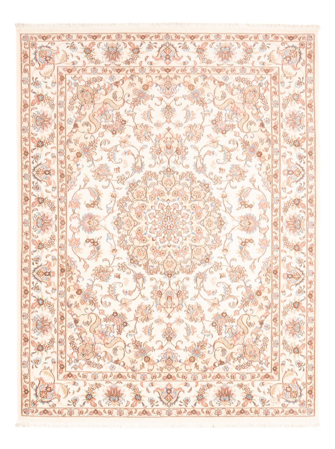 Persisk tæppe - Tabriz - 195 x 150 cm - creme