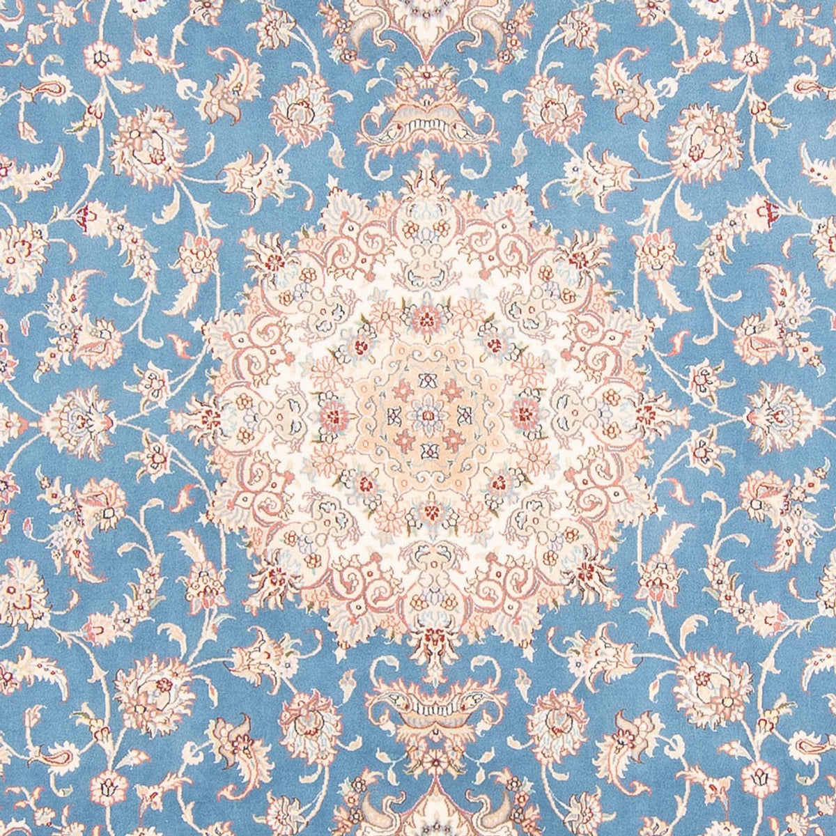 Persisk tæppe - Tabriz - Royal - 300 x 200 cm - lyseblå