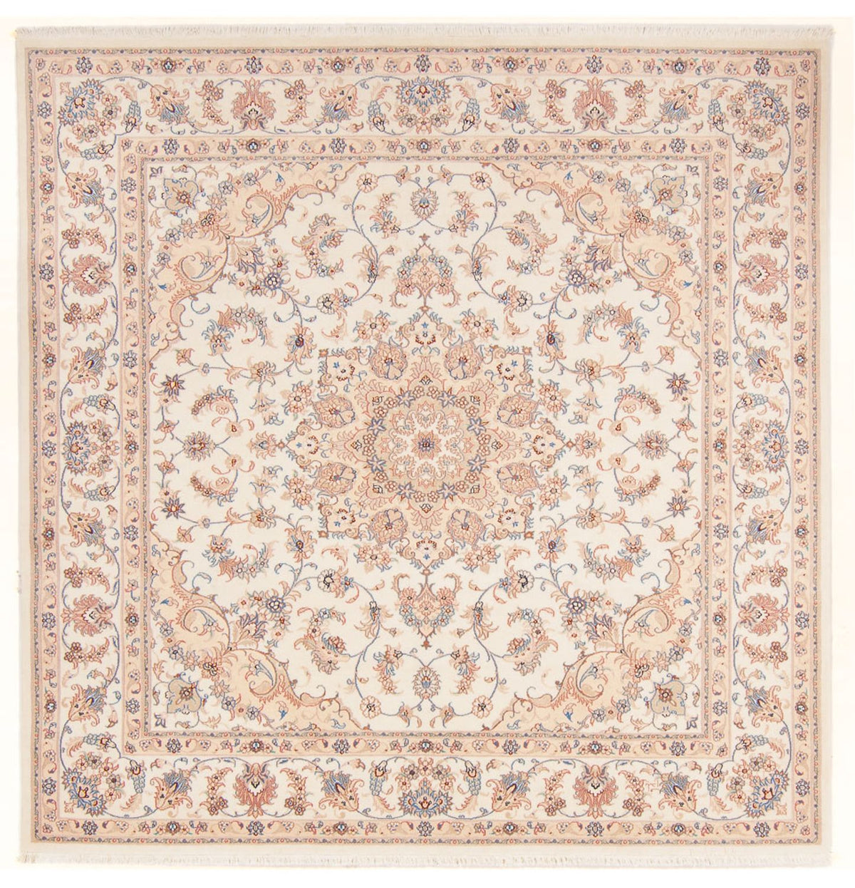 Persisk tæppe - Tabriz - Royal firkantet - 211 x 198 cm - creme