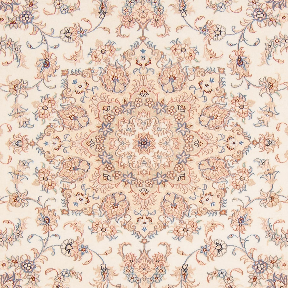 Persisk tæppe - Tabriz - Royal firkantet - 211 x 198 cm - creme
