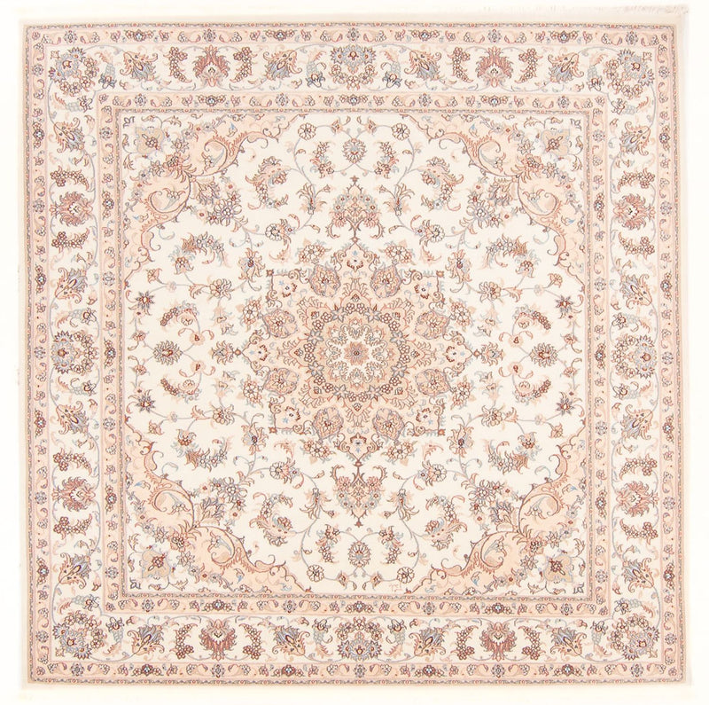Persisk tæppe - Tabriz - Royal firkantet  - 208 x 197 cm - creme