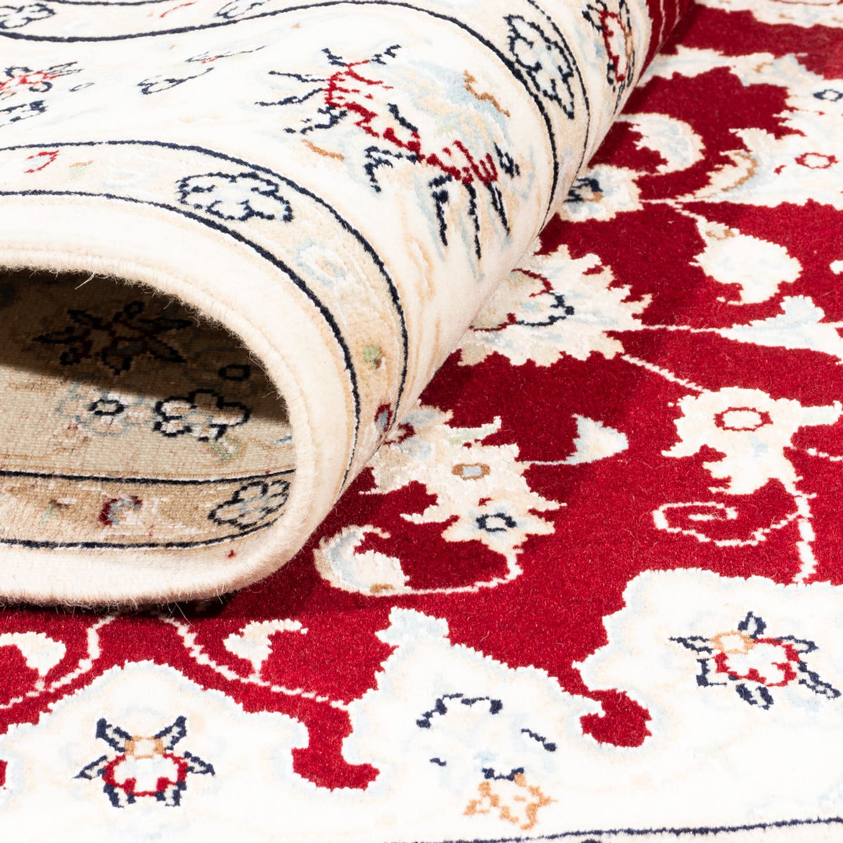 Persisk tæppe - Nain - Premium - 178 x 122 cm - rød