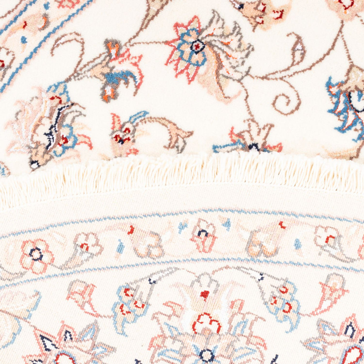 Persisk tæppe - Tabriz rundt  - 152 x 146 cm - creme