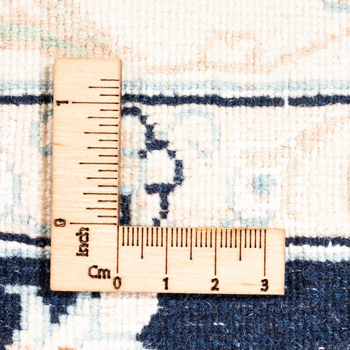 Persisk tæppe - Nain - Premium - 182 x 120 cm - mørkeblå