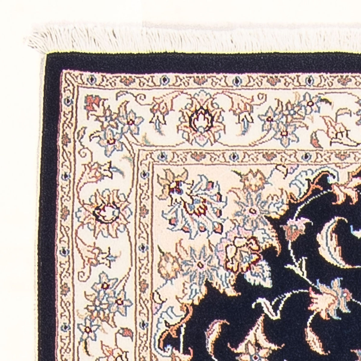 Løber Persisk tæppe - Tabriz - Royal - 208 x 82 cm - mørkeblå