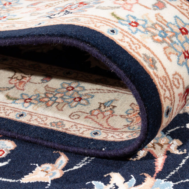 Løber Persisk tæppe - Tabriz - Royal - 208 x 82 cm - mørkeblå