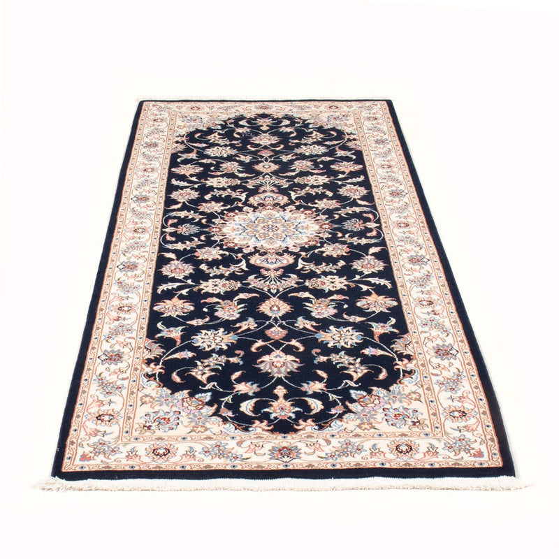 Løber Persisk tæppe - Tabriz - Royal - 208 x 82 cm - mørkeblå