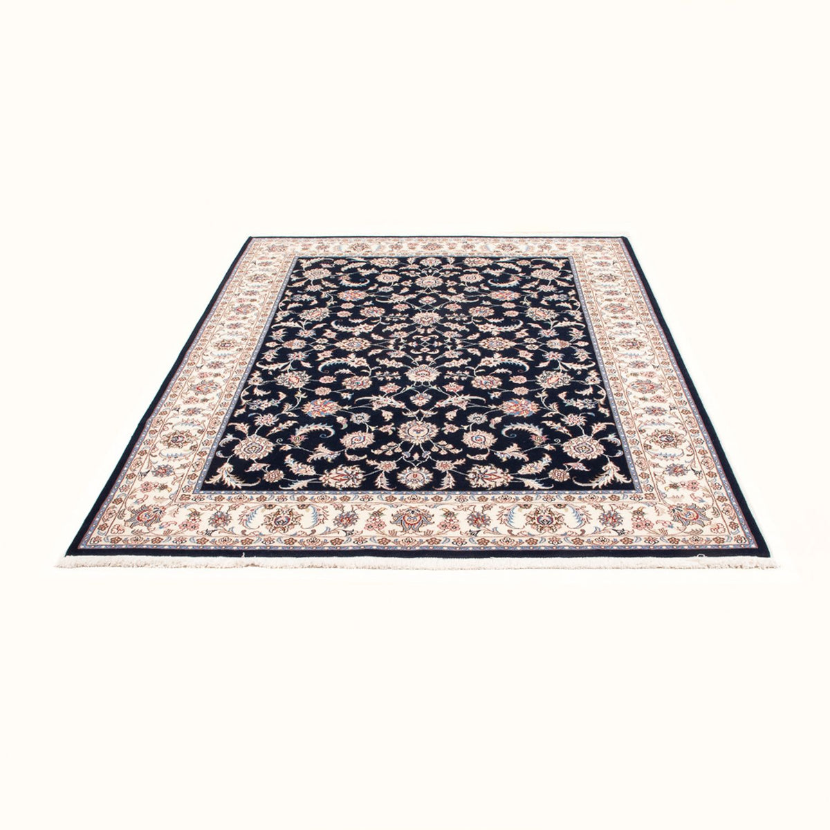 Persisk tæppe - Tabriz - Royal - 201 x 153 cm - mørkeblå