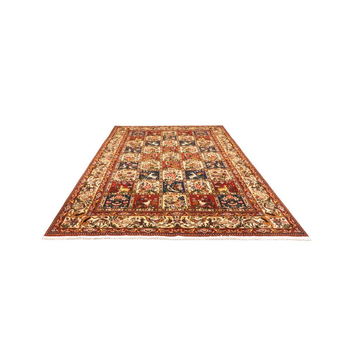 Persisk tæppe - Nomadisk - 291 x 204 cm - mørk beige
