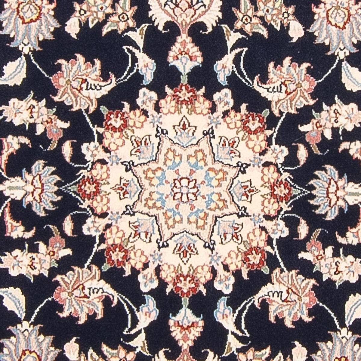 Løber Persisk tæppe - Tabriz - Royal - 251 x 80 cm - mørkeblå