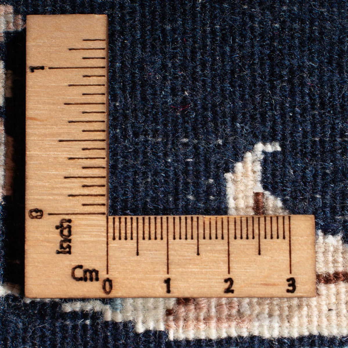 Persisk tæppe - Nain - Premium - 115 x 80 cm - mørkeblå