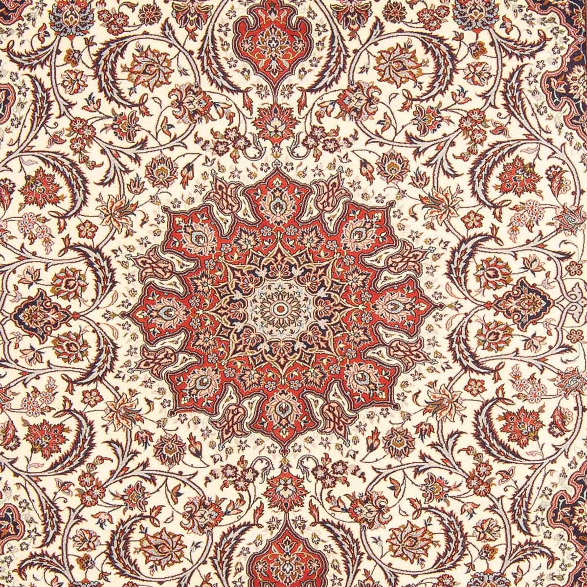 Persisk tæppe - Isfahan - Premium - 300 x 204 cm - creme
