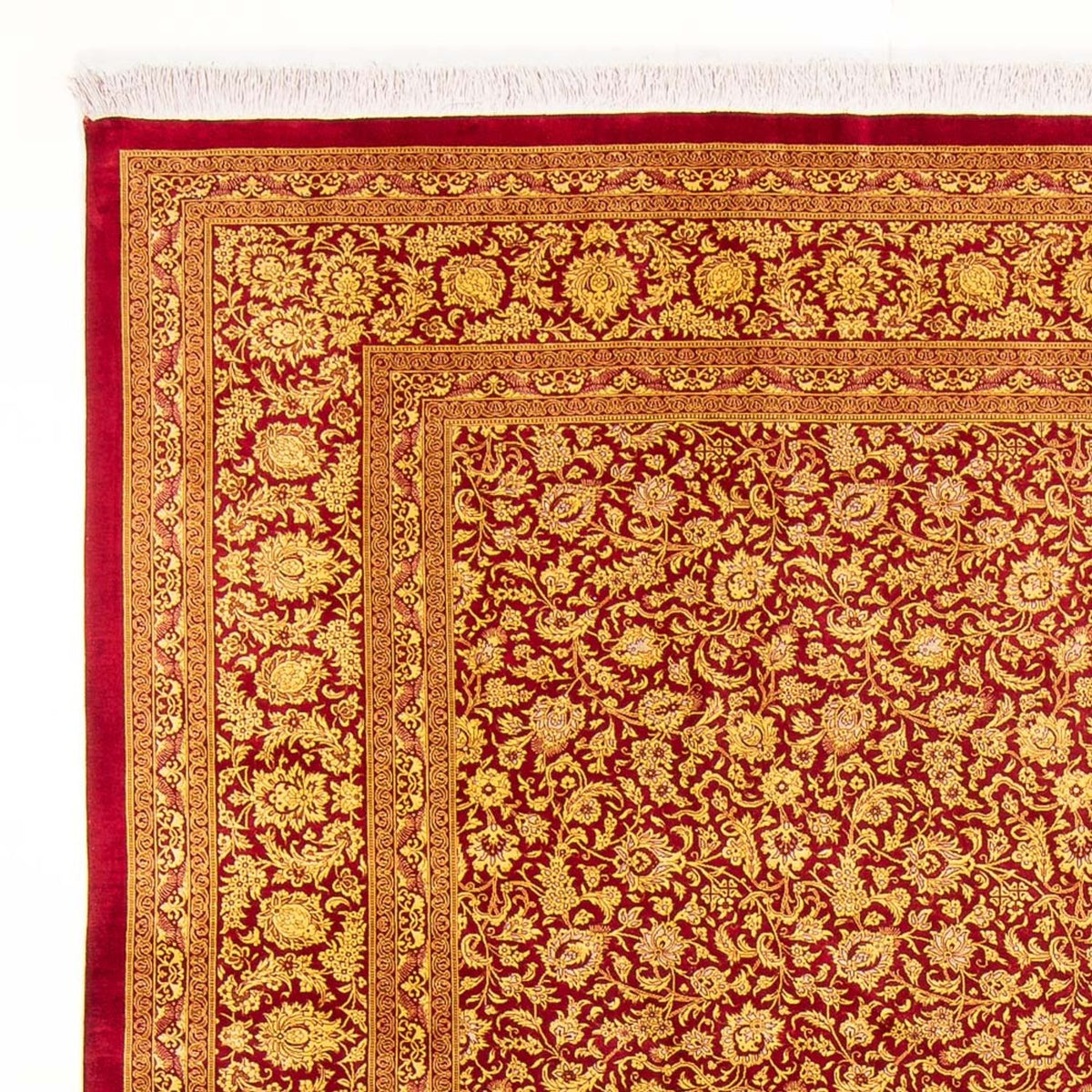 Silketæppe - Ghom Silk - Premium - 300 x 205 cm - orange