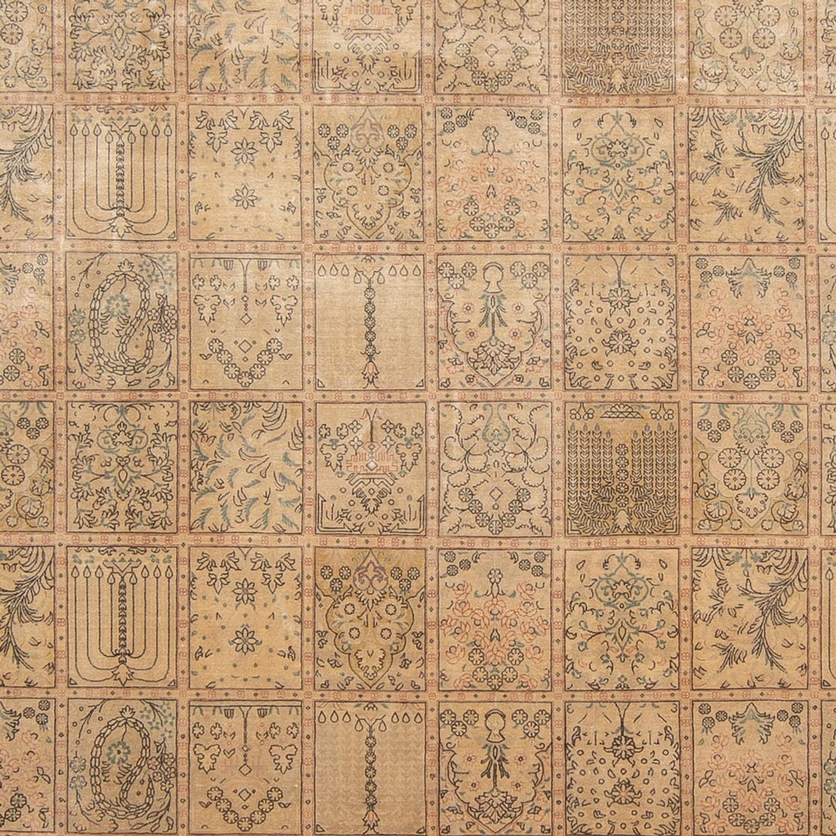 Silketæppe - Ghom Silk - Premium - 294 x 191 cm - mørk beige