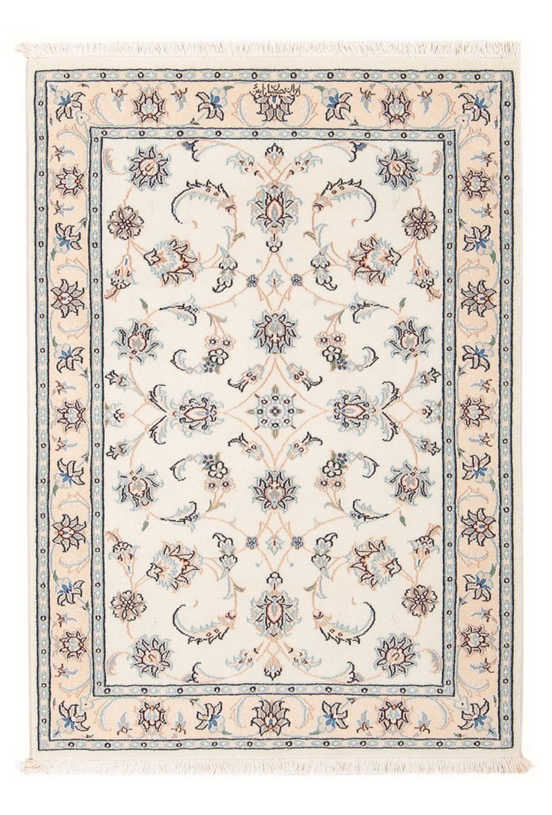 Persisk tæppe - Nain - Premium - 120 x 81 cm - creme