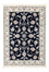 Persisk tæppe - Nain - Premium - 118 x 81 cm - mørkeblå