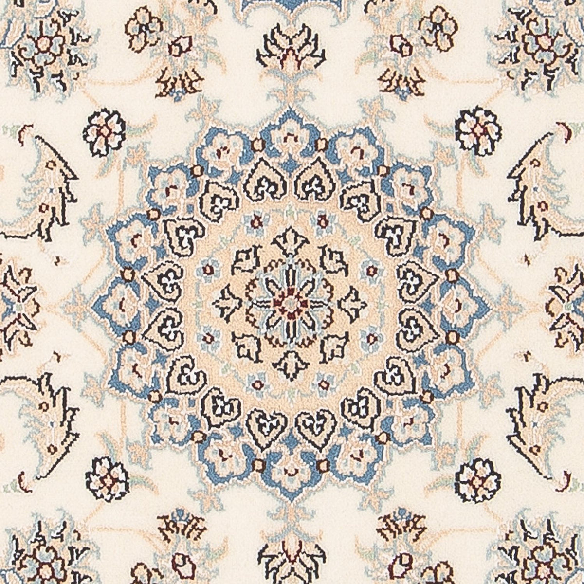 Persisk tæppe - Nain - Premium - 122 x 82 cm - creme