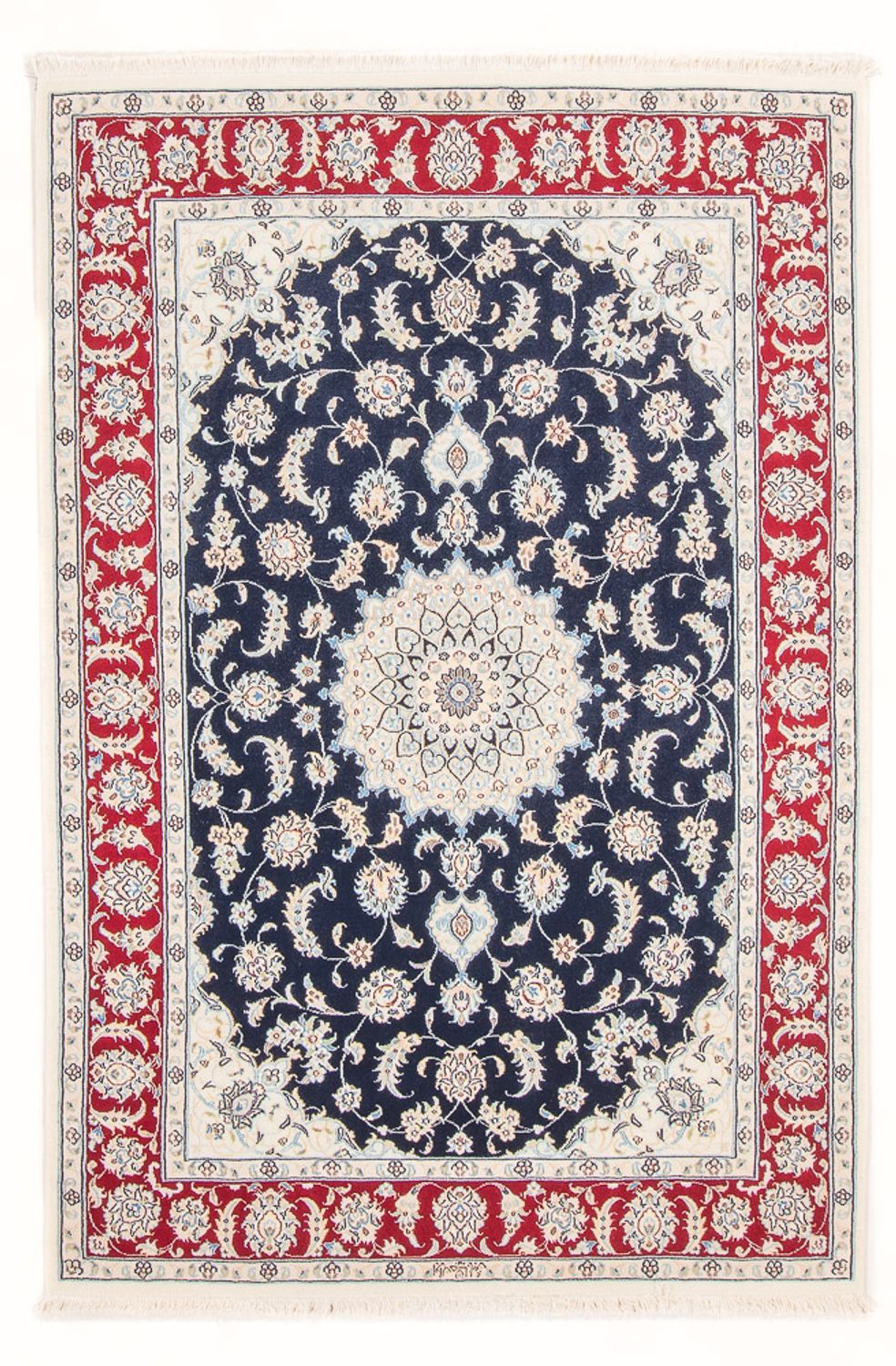 Persisk tæppe - Nain - Royal - 178 x 120 cm - mørkeblå