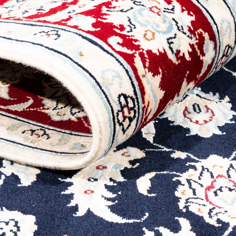 Persisk tæppe - Nain - Premium - 180 x 118 cm - mørkeblå