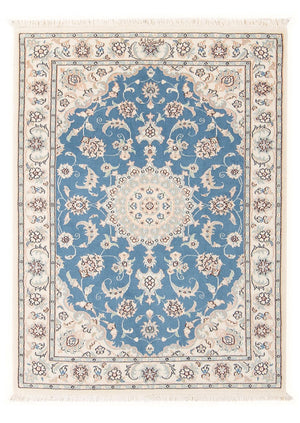 Persisk tæppe - Nain - Premium - 116 x 81 cm - lyseblå