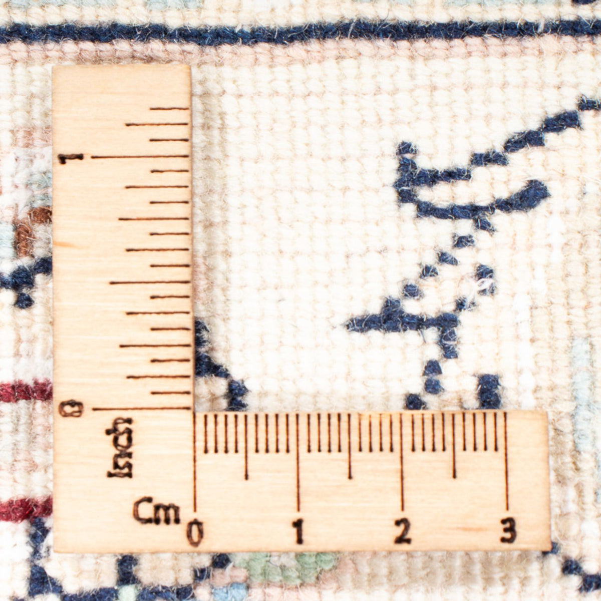 Persisk tæppe - Nain - Premium - 116 x 81 cm - lyseblå