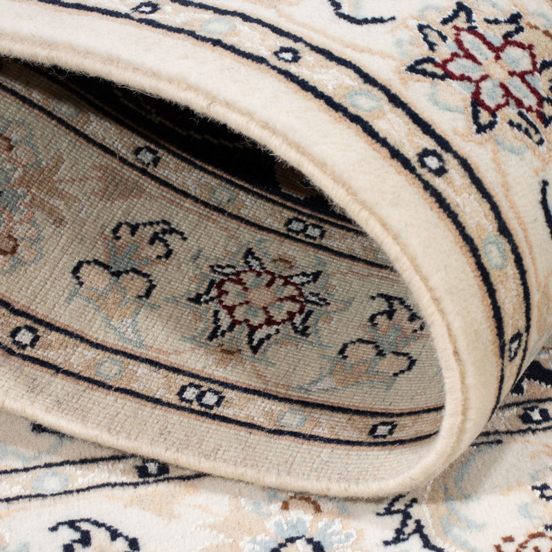 Persisk tæppe - Nain - Premium - 118 x 80 cm - mørkeblå