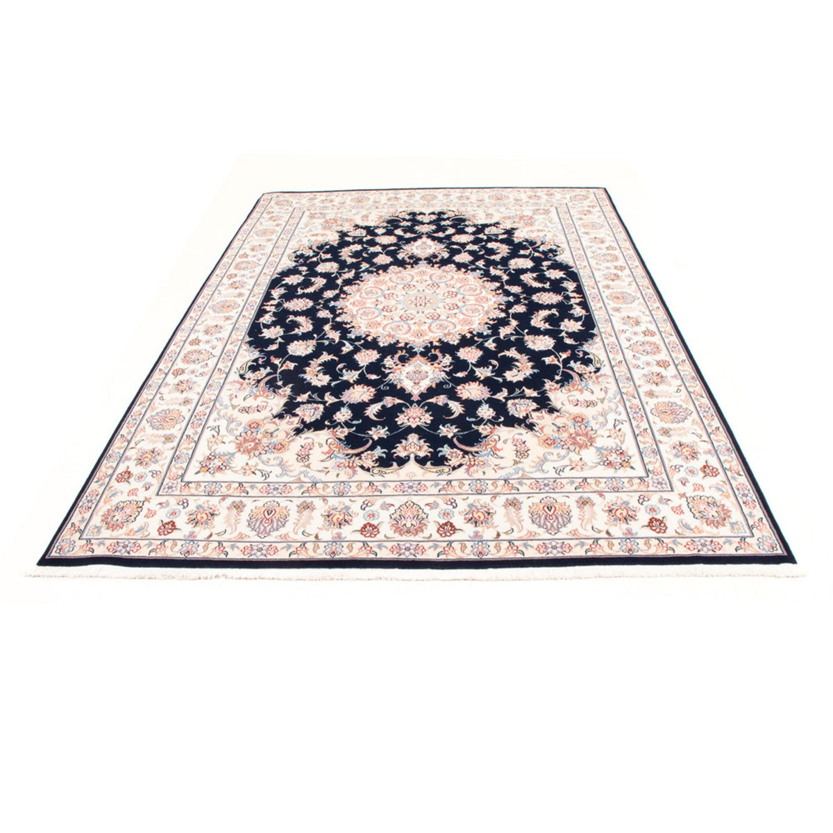 Persisk tæppe - Tabriz - Royal - 245 x 167 cm - mørkeblå