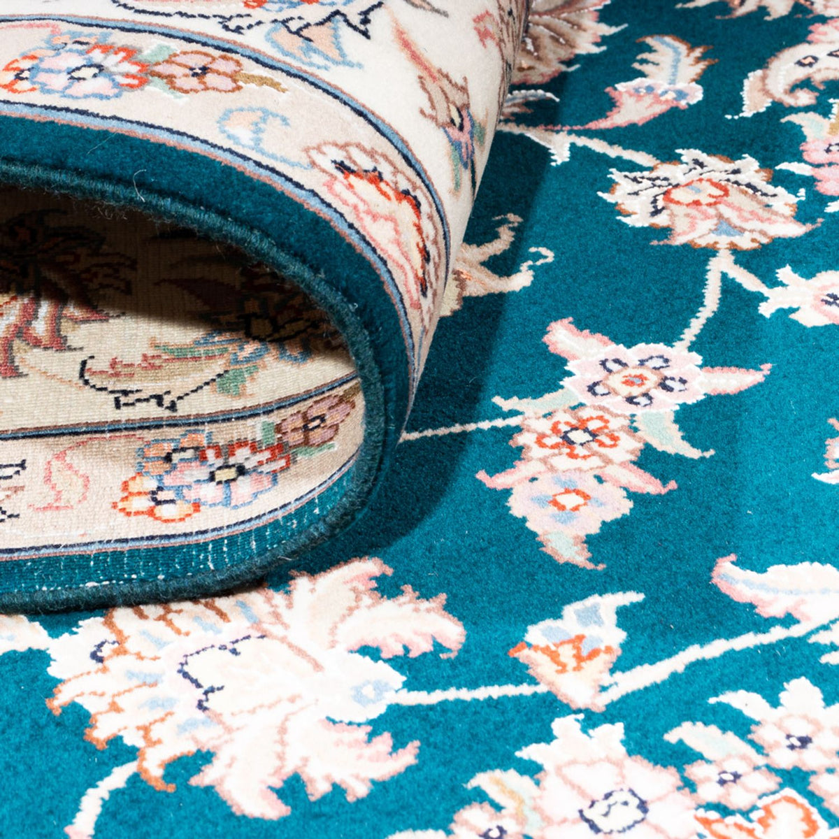 Persisk tæppe - Tabriz - Royal - 235 x 168 cm - mørkegrøn