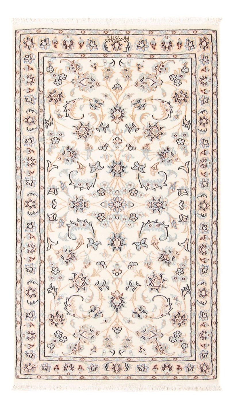 Persisk tæppe - Nain - Premium - 138 x 73 cm - creme