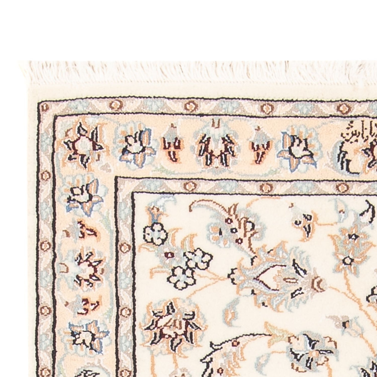 Persisk tæppe - Nain - Premium - 138 x 73 cm - creme