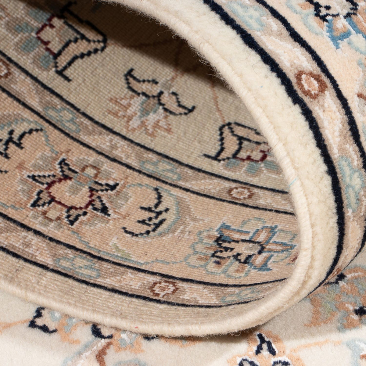 Persisk tæppe - Nain - Premium - 138 x 73 cm - creme