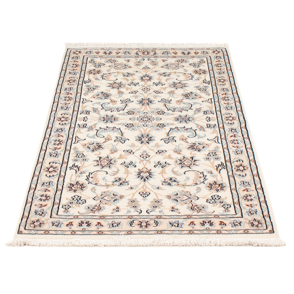 Persisk tæppe - Nain - Premium - 138 x 73 cm - creme