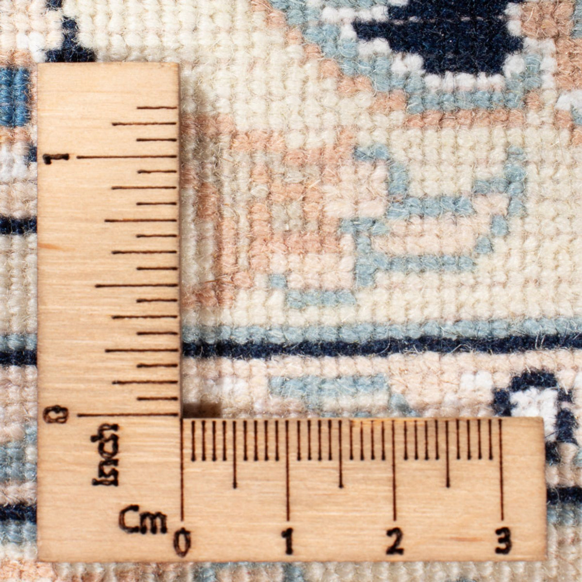 Persisk tæppe - Nain - Premium - 117 x 78 cm - mørkeblå