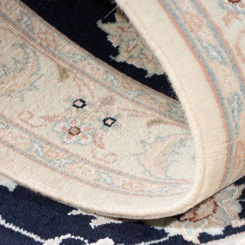 Persisk tæppe - Nain - Premium - 138 x 75 cm - mørkeblå