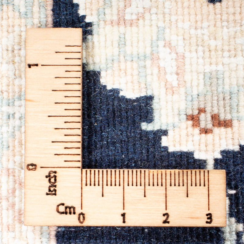 Persisk tæppe - Nain - Premium - 138 x 75 cm - mørkeblå