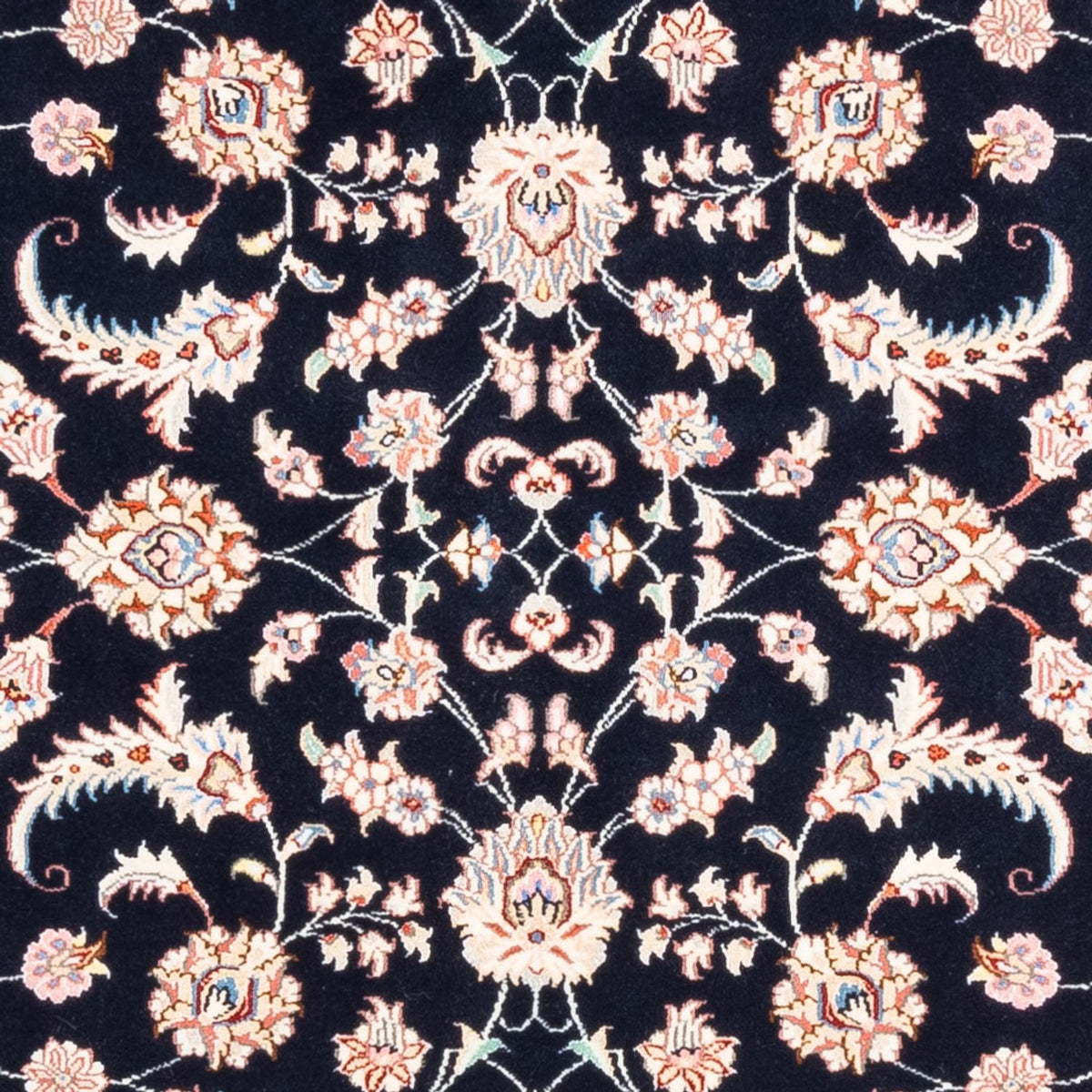 Persisk tæppe - Tabriz - 200 x 148 cm - mørkeblå