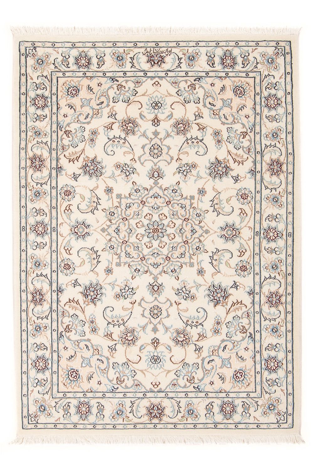 Persisk tæppe - Nain - Premium - 119 x 79 cm - creme