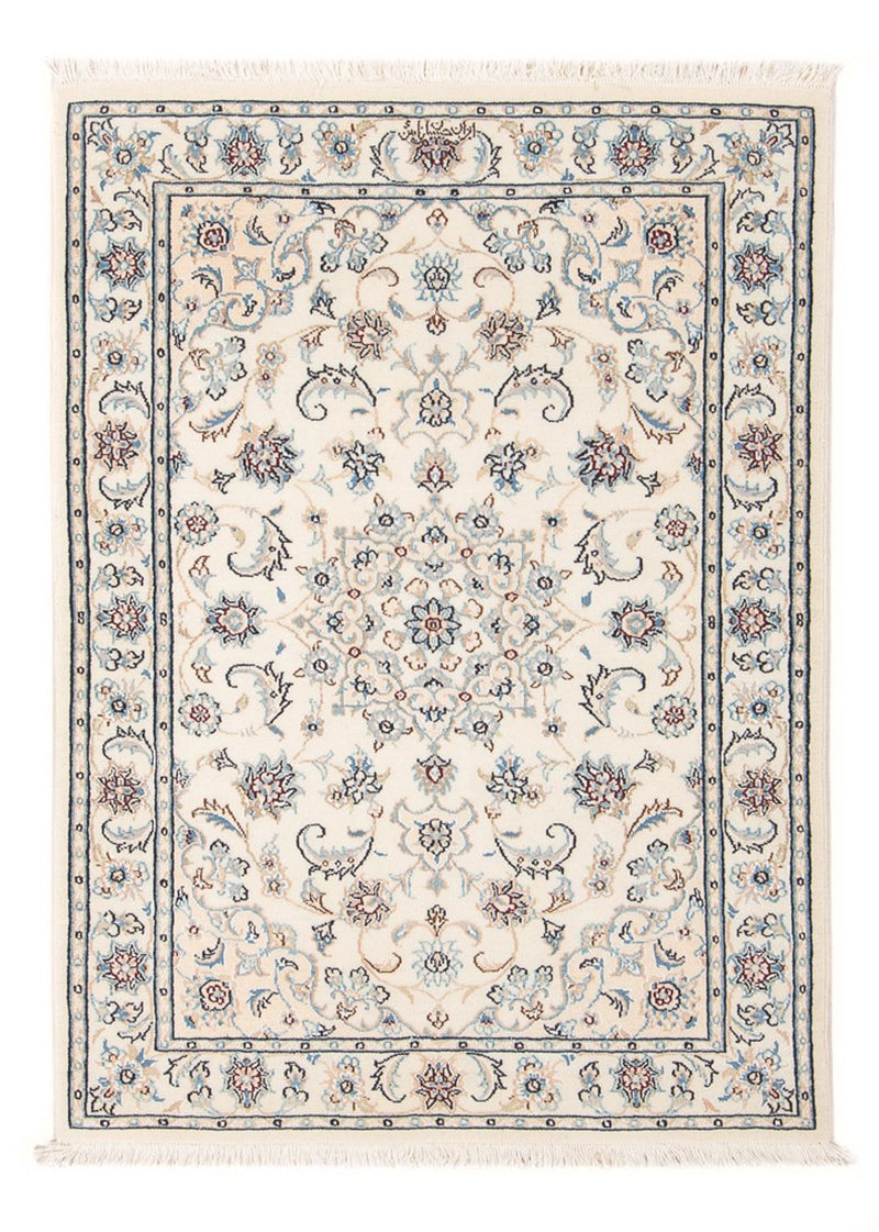 Persisk tæppe - Nain - Premium - 118 x 82 cm - creme