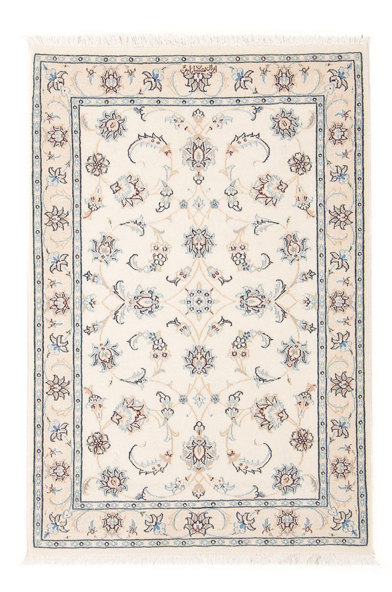 Persisk tæppe - Nain - Premium - 117 x 78 cm - creme